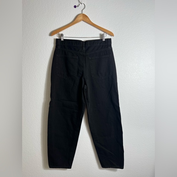 New APIECE APART HIGH RISE MARI BARREL JEAN Luna wash black jeans 30 - Picture 4 of 9